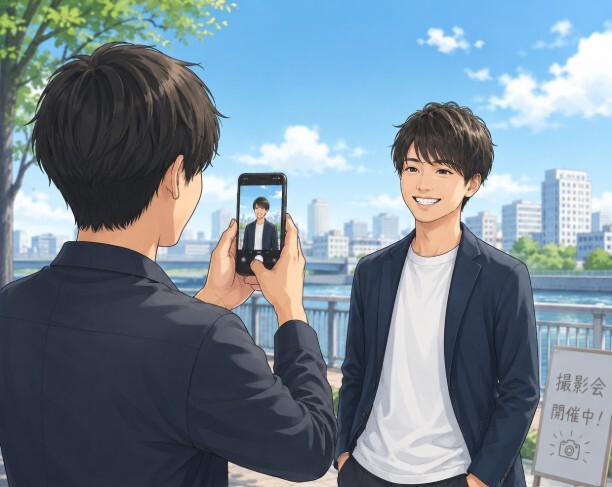 東京駅でプロフィール写真を撮ろう
