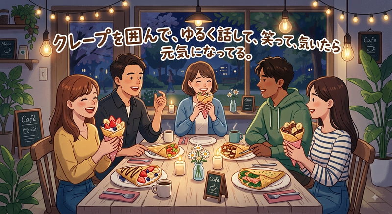 🌙夜にちょっといい時間（少人数・初参加OK）8/14　クレープ