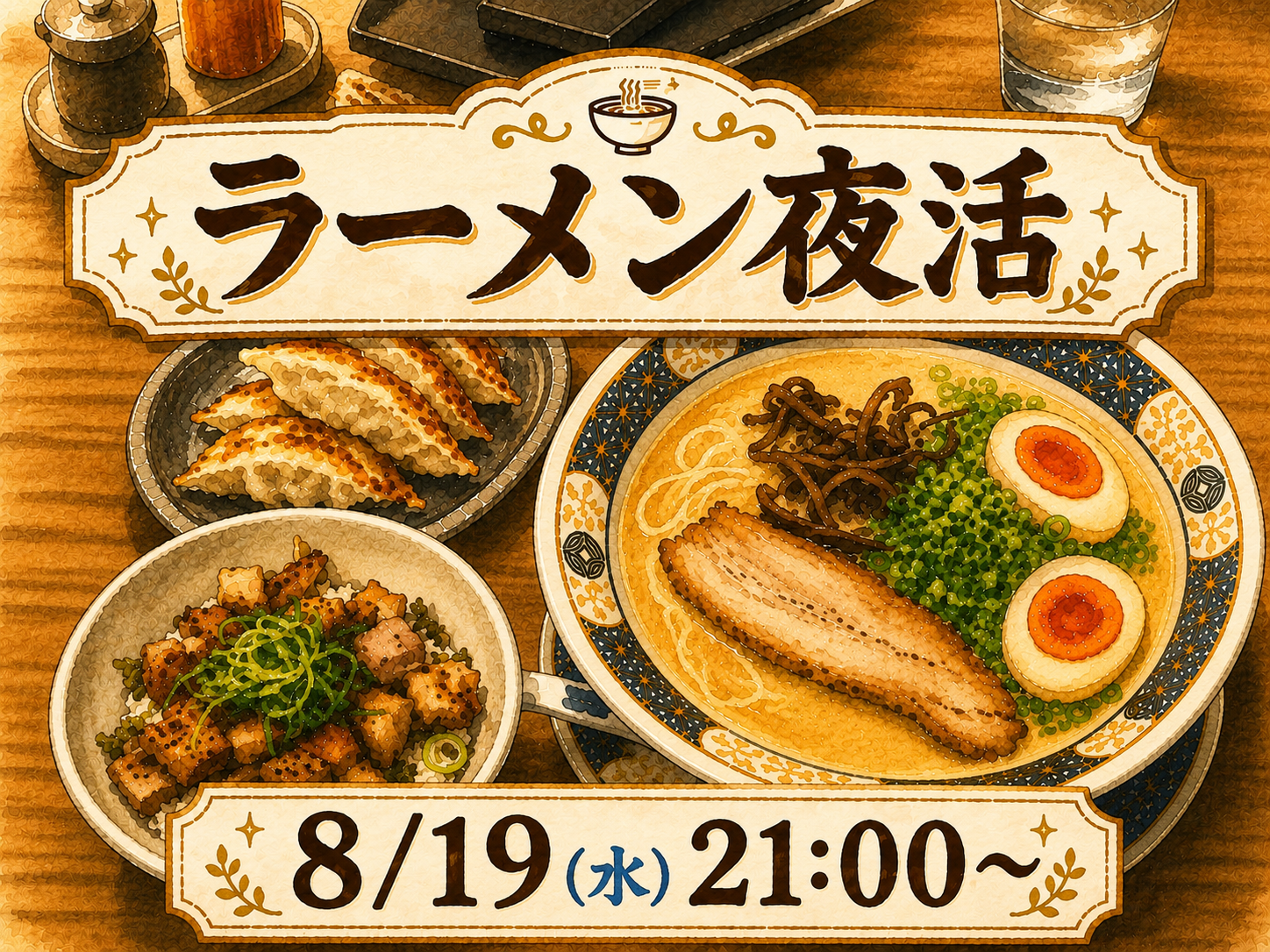 夜ラーメンを食べにいこう🌃🍜