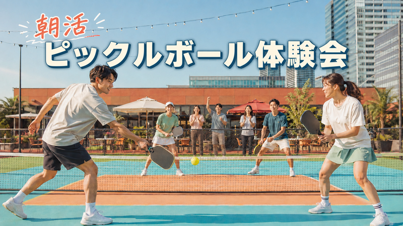【初心者歓迎】20代・30代の朝活ピックルボール体験会＠有明｜休日の朝に楽しくリフレッシュ✨