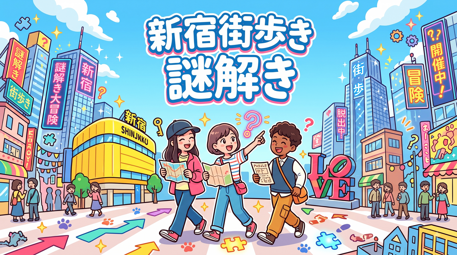 【初心者歓迎🔰】新宿謎解き街歩き『くまっキーとナゾトキバーゲン大作戦』を集まってプレイしよう！