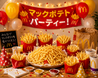 みんなでマックポテトパーティー‼️
