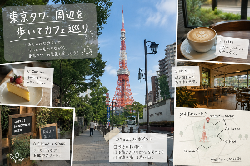 東京タワー周辺のカフェみんなで巡ろう