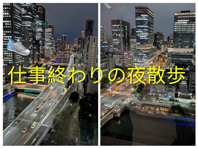 👟仕事終わりの夜散歩.西梅田~中之島👟
