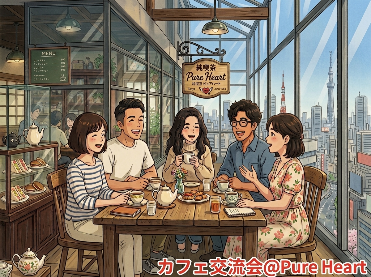 【8/30新橋カフェ☕️女性限定】初参加・おひとり様歓迎！20～30代女性中心のゆるっと交流できる週末限定カフェ交流会✨