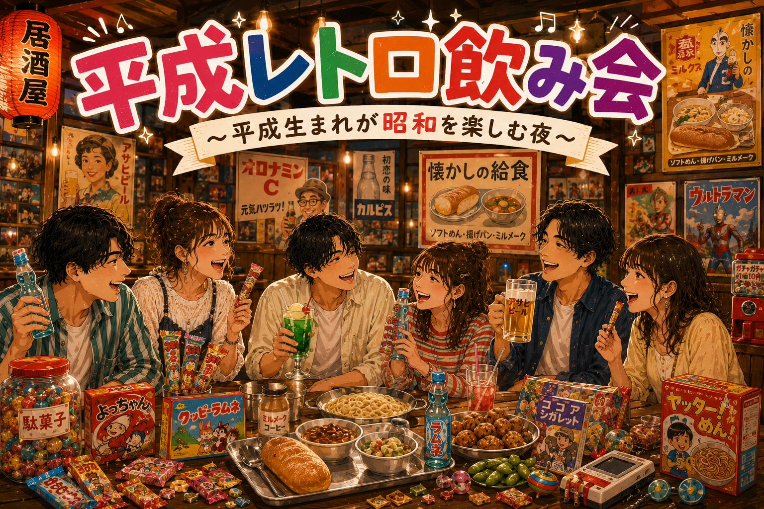 平成レトロ飲み会〜平成生まれが昭和を楽しむ夜〜
