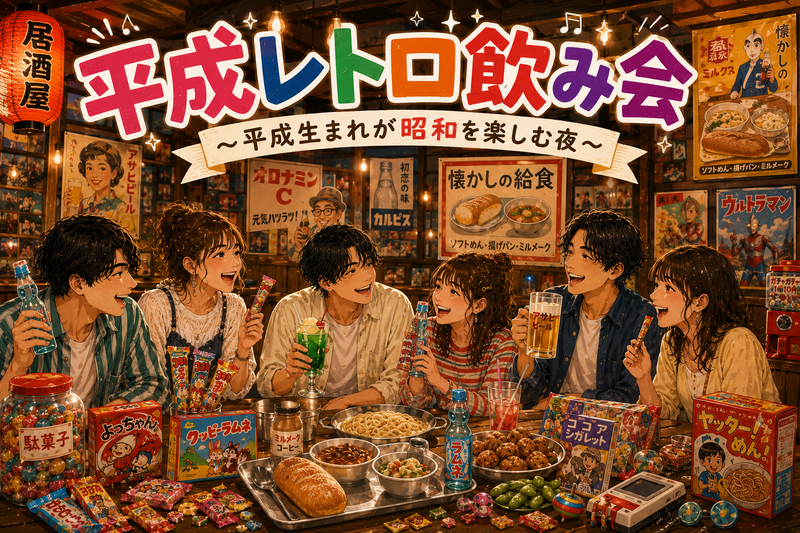 平成レトロ飲み会〜平成生まれが昭和を楽しむ夜〜
