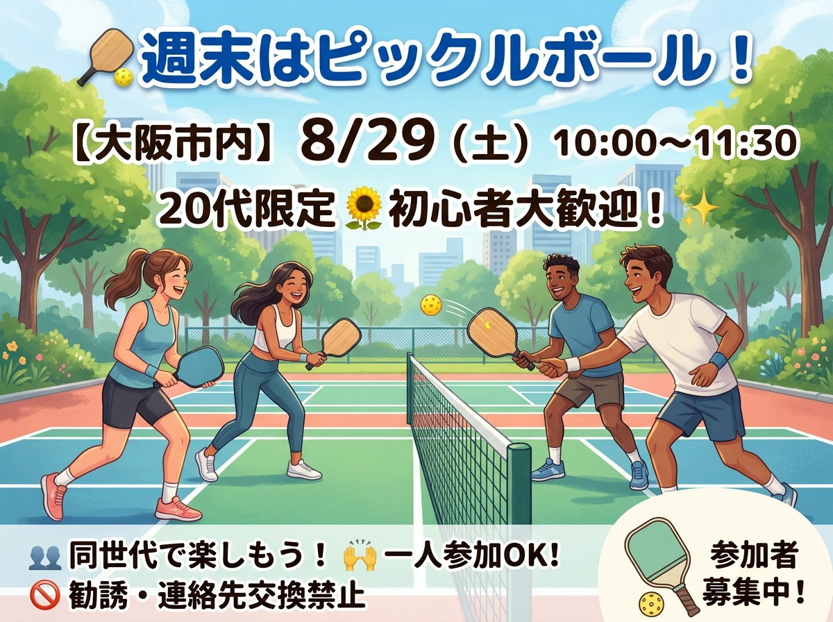 🏓 休日にピックルボールやってみよ〜！