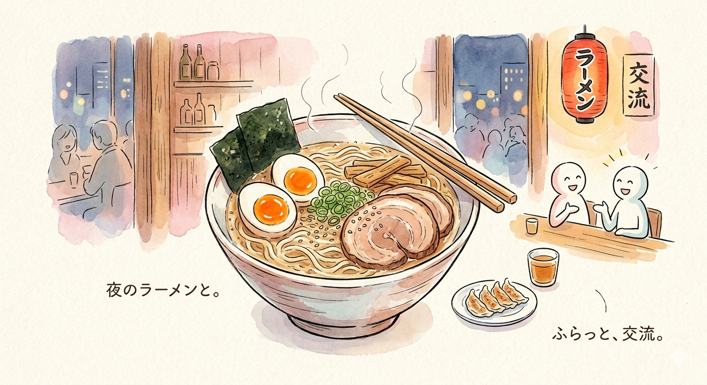 🌙 夜にちょっといい時間（少人数・初参加OK　8/26　ラーメン🍜🍥