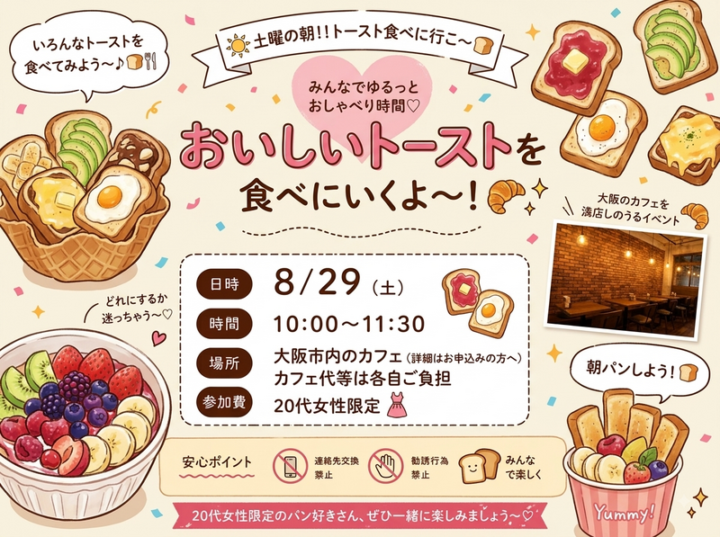 ☀️ 土曜の朝！！パン食べに行こ〜🥐