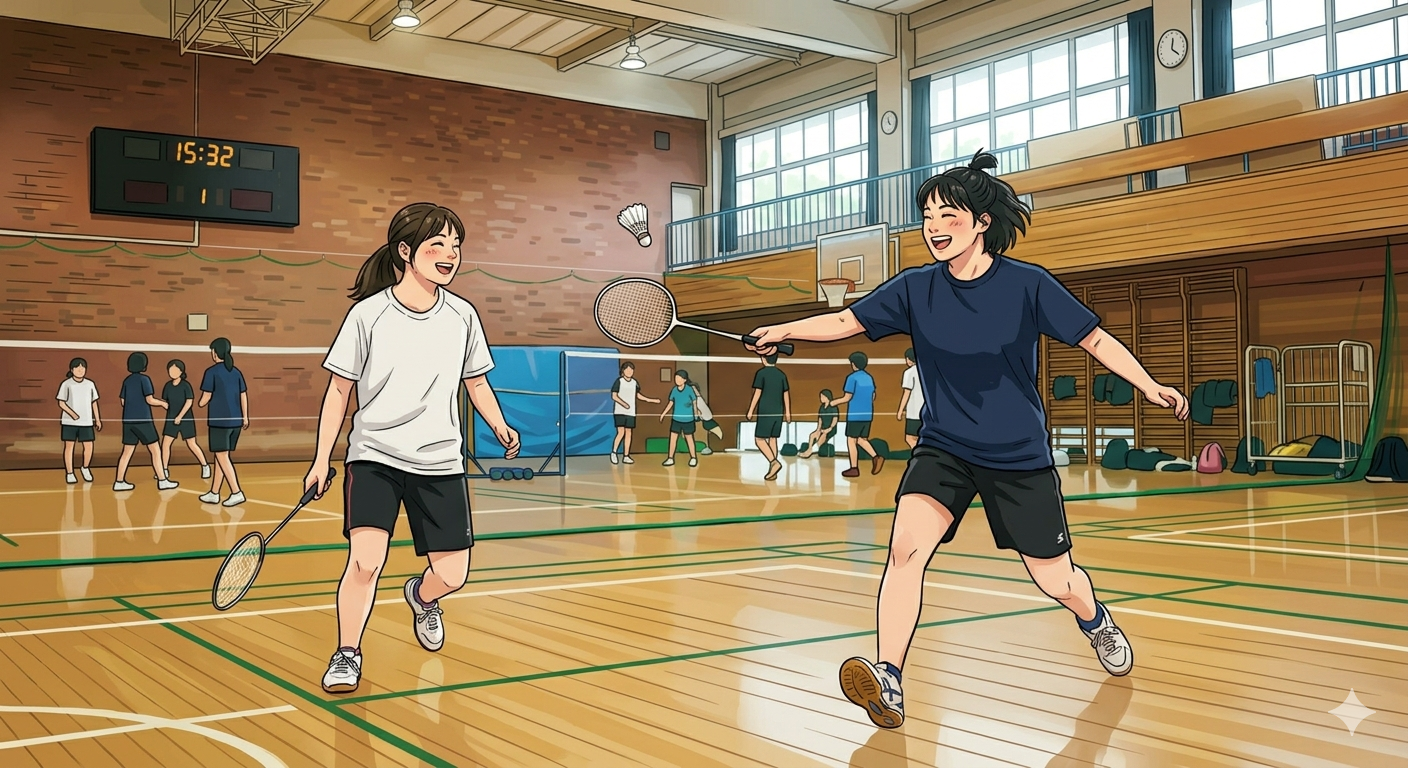 🏸大好評！バドミントン エキシビジョンマッチ🏸