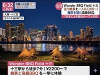 【梅田の夜景を一望🌃】淀川で夜景を見ながらBBQ＆手持ち花火＆モルックを楽しもう！🎆🍖　29歳以下限定(一部除く)