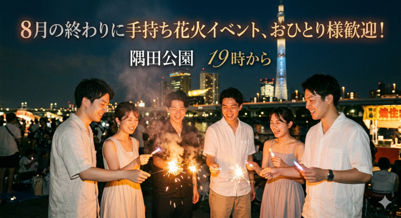 手持ち花火を久々にやりたい！！