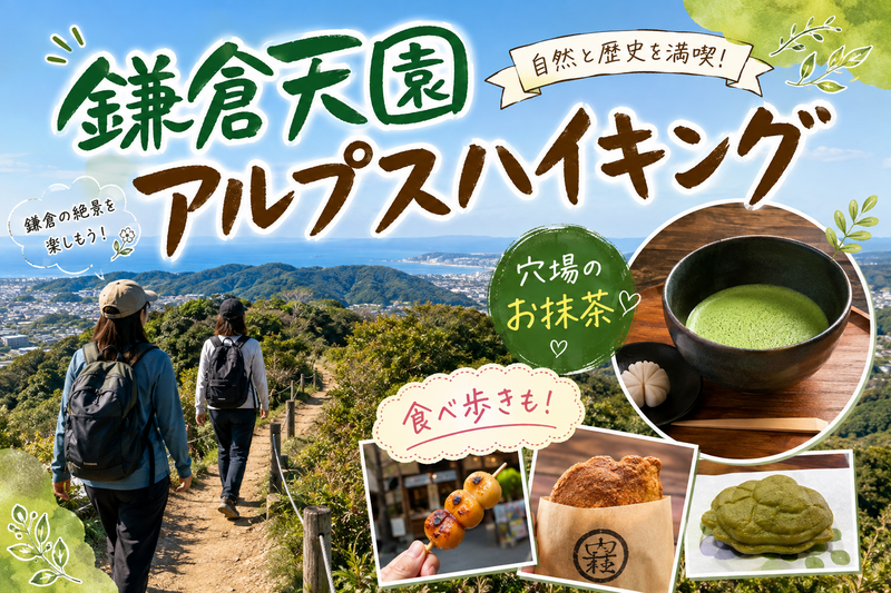 登山初心者歓迎🔰【鎌倉天園ハイキングコース✕食べ歩き】鎌倉を満喫する特別な休日🌿✨