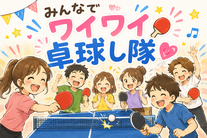 初イベント🔰昼活🔆｡°主催未経験🌻【23～33歳中心🎶】みんなで卓球し隊🏓💕解散後、ランチ！？🍚🍴