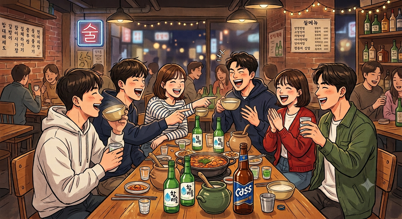 【韓国人主催】韓国式イザカヤで韓国料理とお酒飲みながら韓国酒ゲーム体験！20代30代限定でワイワイ交流🍻