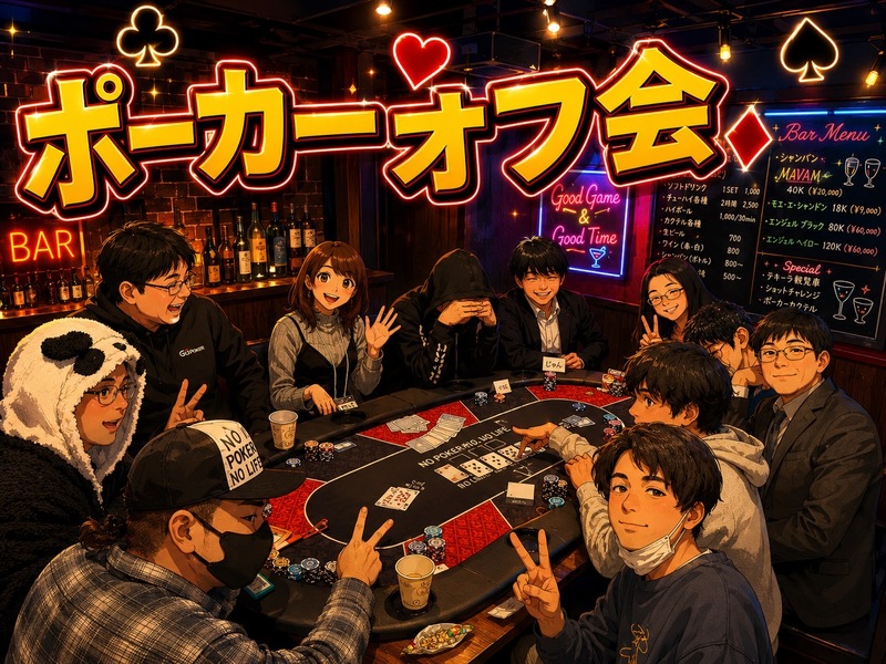 ❤池袋で話題のポーカーオフ会♠️☘初心者歓迎＆女性人気急上昇イベント✨