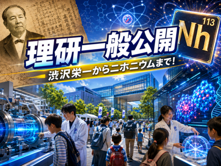 渋沢栄一から、ニ号研究、ニホニウムまで！年に一度の理研・研究所探検