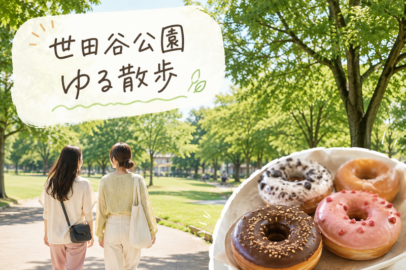 【8月23日11時30分開催！　20代限定！】世田谷公園ゆる散歩＆ドーナツ✨🍩