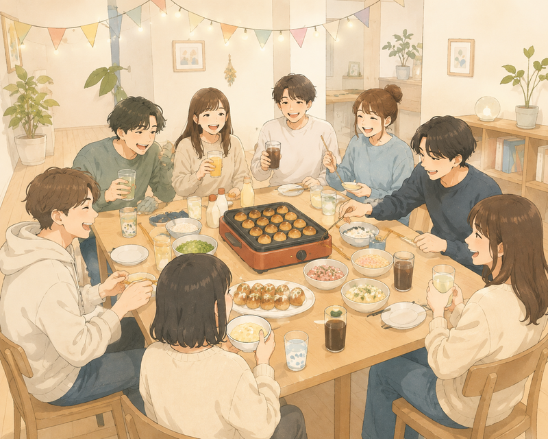 【リピ限！】ゆったり少人数でたこ🐙焼きパーティ！（ゆったりとボドゲもやるよ！）