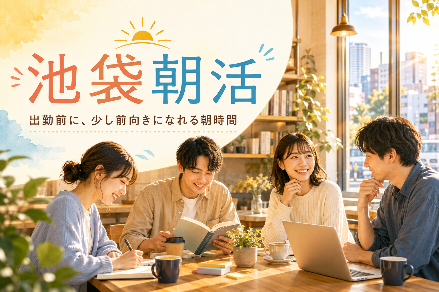 【一人参加歓迎】仕事前の1時間を有効活用！池袋朝活