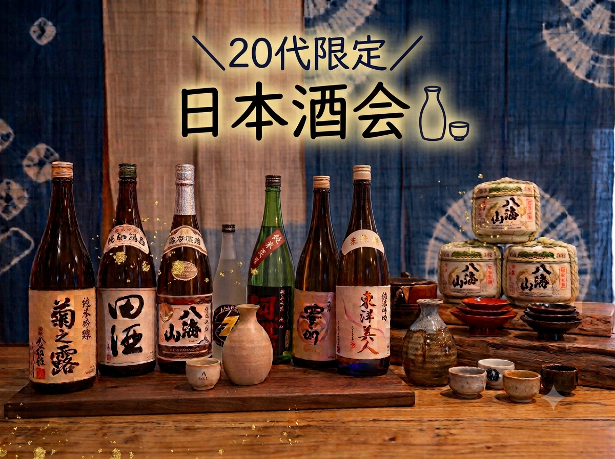 ​＼20代限定／新宿で日本酒飲み放題🍶✨️