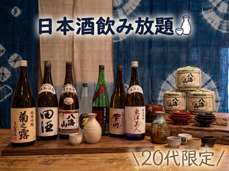 ​＼20代限定／新宿で日本酒飲み放題🍶✨️