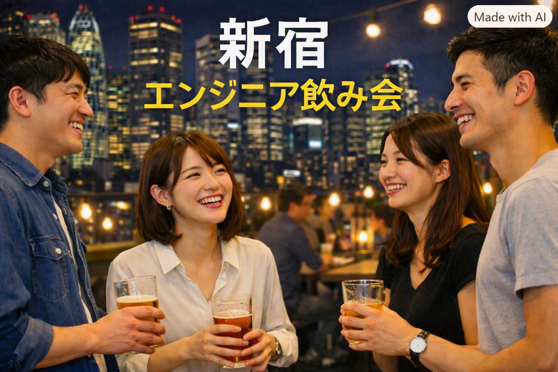 【20~30代限定】エンジニア飲み会🍻新宿開催🍻