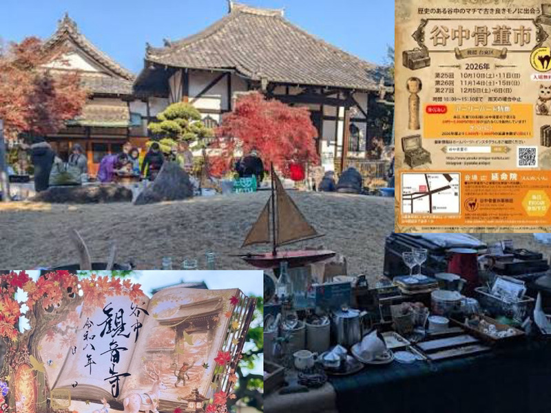 【アンティークと御朱印に触れよう！】10/11 日暮里 10時半　谷中骨董市～観音寺【常連の方参加費還元】