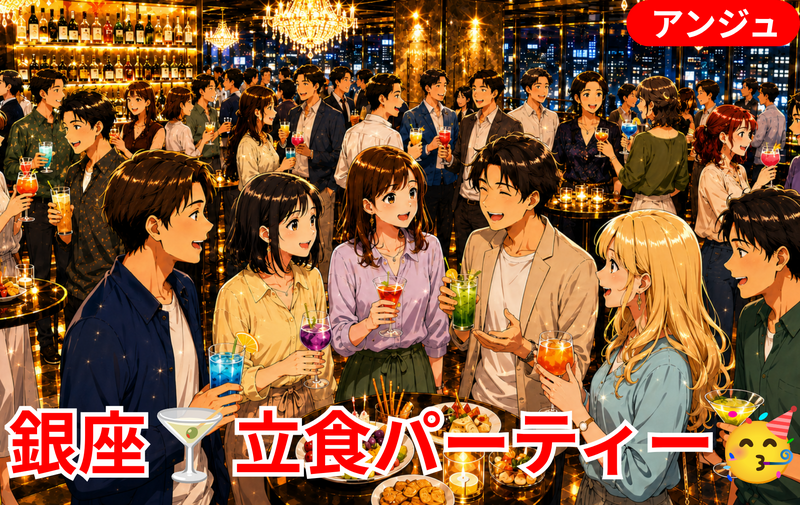 【貸切】銀座🍸カクテル＆彩りフルーツParty🎉初参加の方大歓迎✨40代50代(30代後半OK)✨