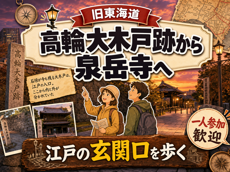 【旧東海道】高輪大木戸跡から泉岳寺へ🏯江戸の玄関口を歩く