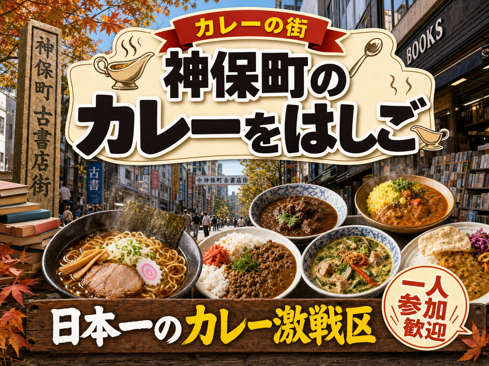【カレーの街】神保町のカレーをはしご🍛日本一のカレー激戦区