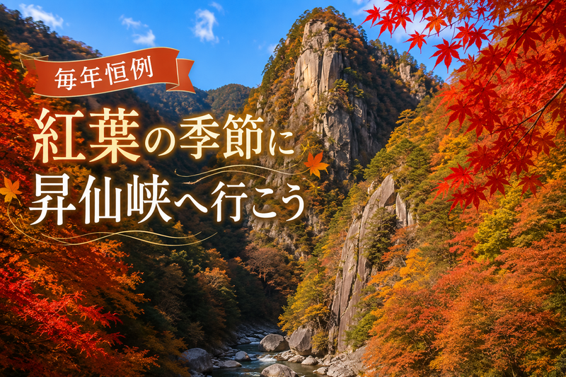 11/15紅葉の季節に人気の『昇仙峡』に行こう！