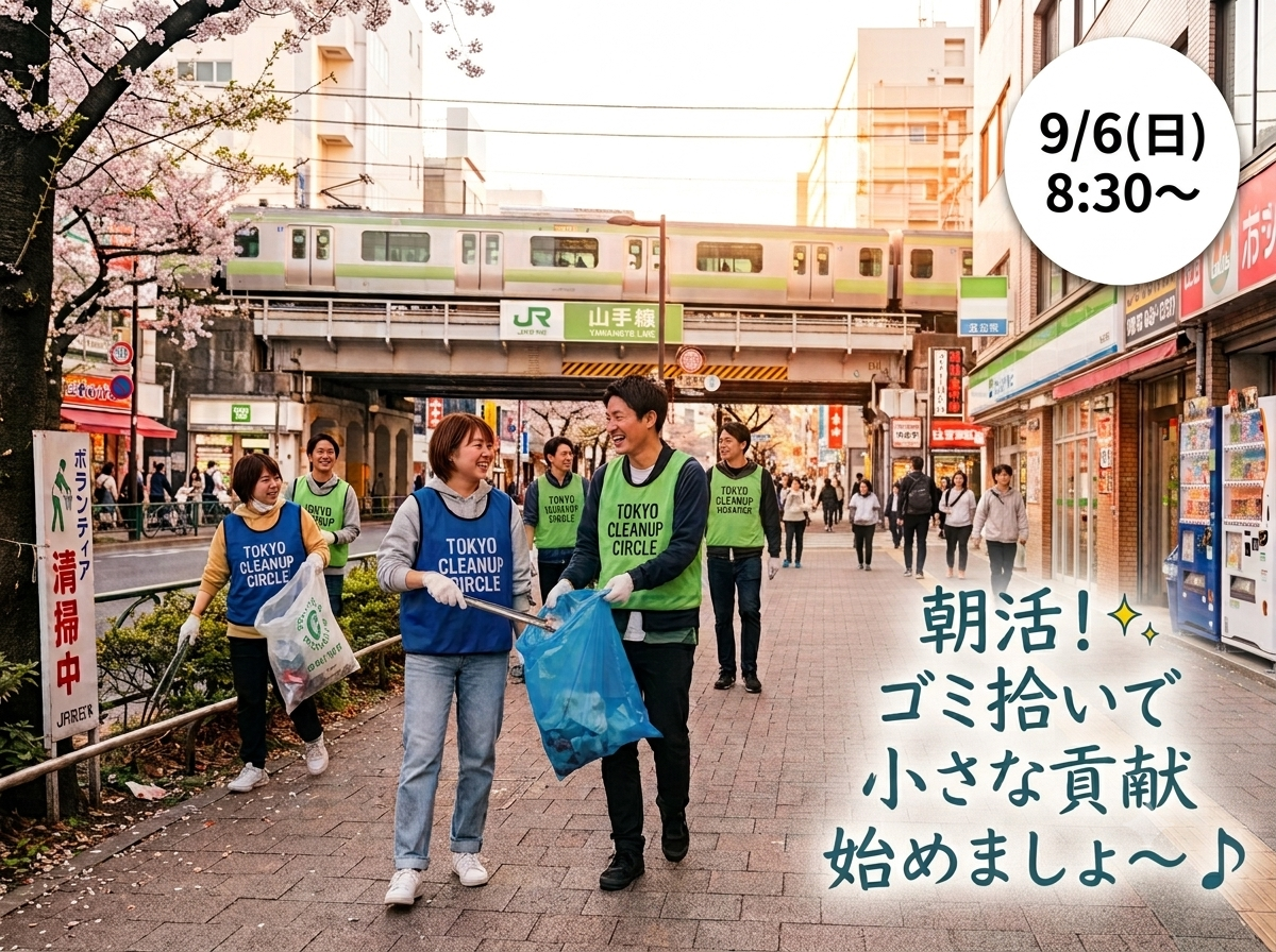 【20代・30代限定(女性主催🙋🏻‍♀️)】日曜朝の爽やかゴミ拾い朝活🧹✨️