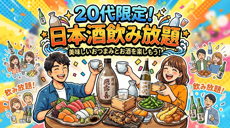 【20代女子主催🍀☺️】日本酒飲み放題🍶で楽しい華金にしよう🤩