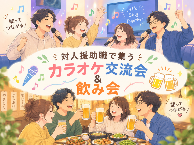 対人援助職で集う
カラオケ交流会 🎤＆飲み会🍺