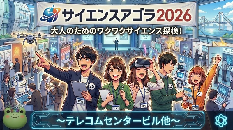 【男女共催】テレコムセンターの「サイエンスアゴラ」に行ってみよう🌏