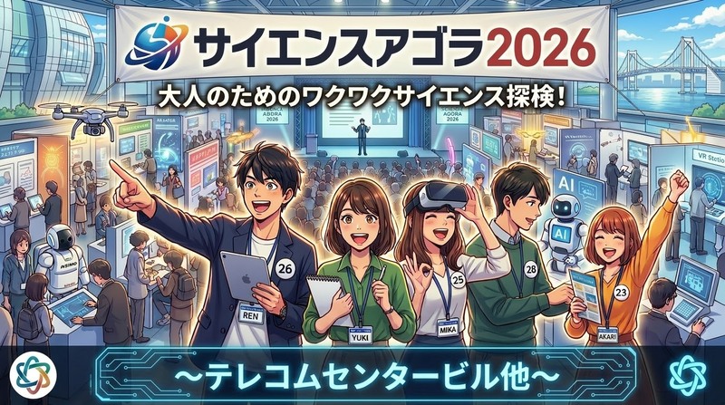【男女共催】テレコムセンターの「サイエンスアゴラ」に行ってみよう🌏