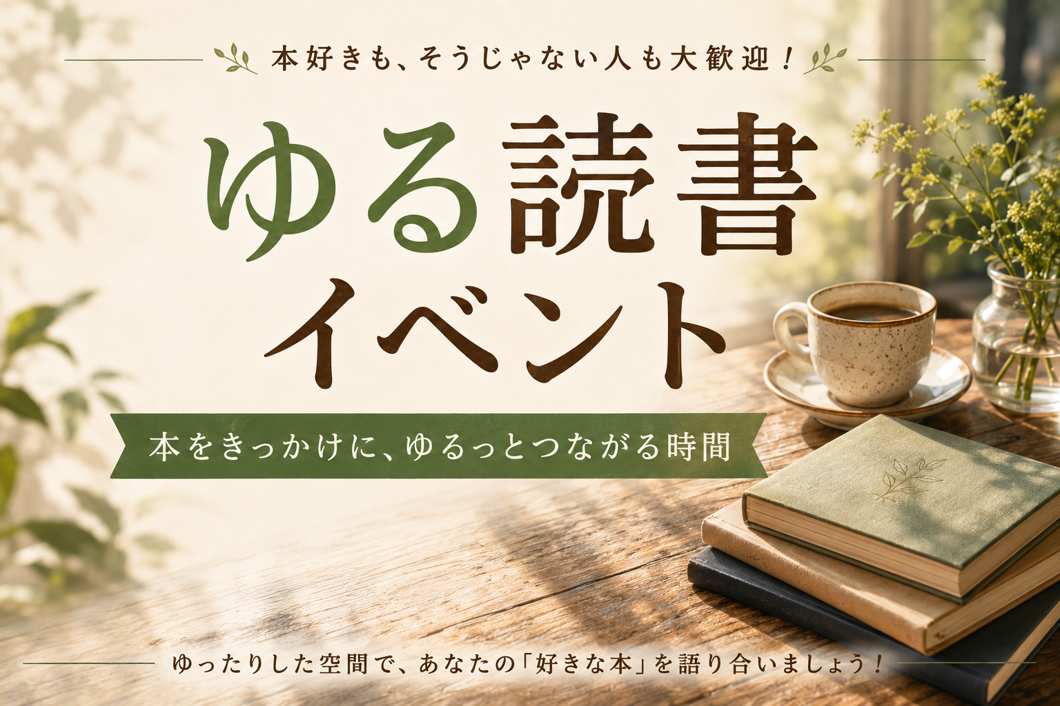 【20代30代限定】📚読んで、学んで、話してみよう！ゆる読書会☕️