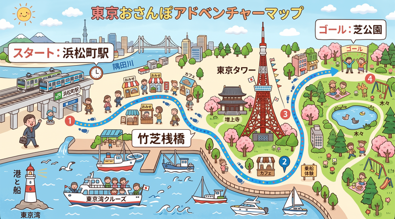【男女共催/20-34歳限定】浜松町～芝公園ナイトウォーク