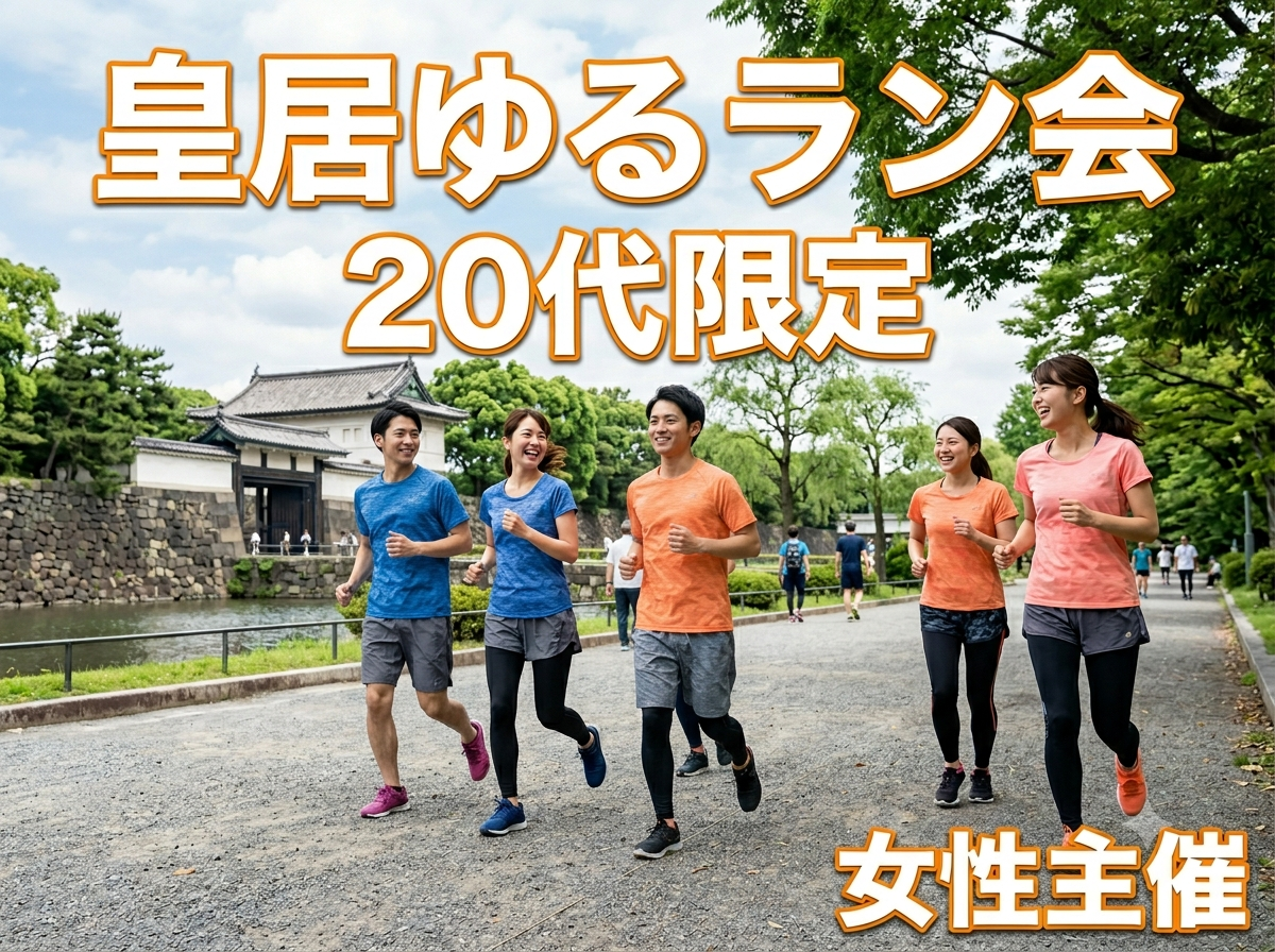 【9/6・13時日比谷駅集合】皇居ゆるラン会🏃‍♀️20代限定！女性主催で初心者も安心のゆるRUN体験✨