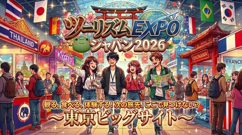 1日で世界旅行！？世界最大級の旅の祭典✨ツーリズムEXPOでパスポートいらずの旅へ出かけよう！【男女共催】