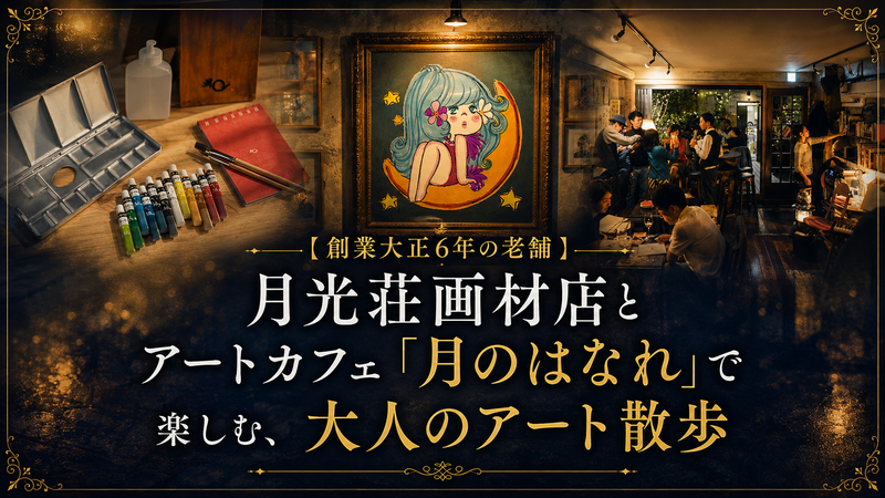 第１回【創業大正6年の老舗】月光荘画材店とアートカフェ「月のはなれ」で楽しむ、大人のアート散歩