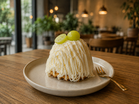 白いモンブランに隠れた季節のフルーツを楽しもう【Palette Cafe｜Blanc】