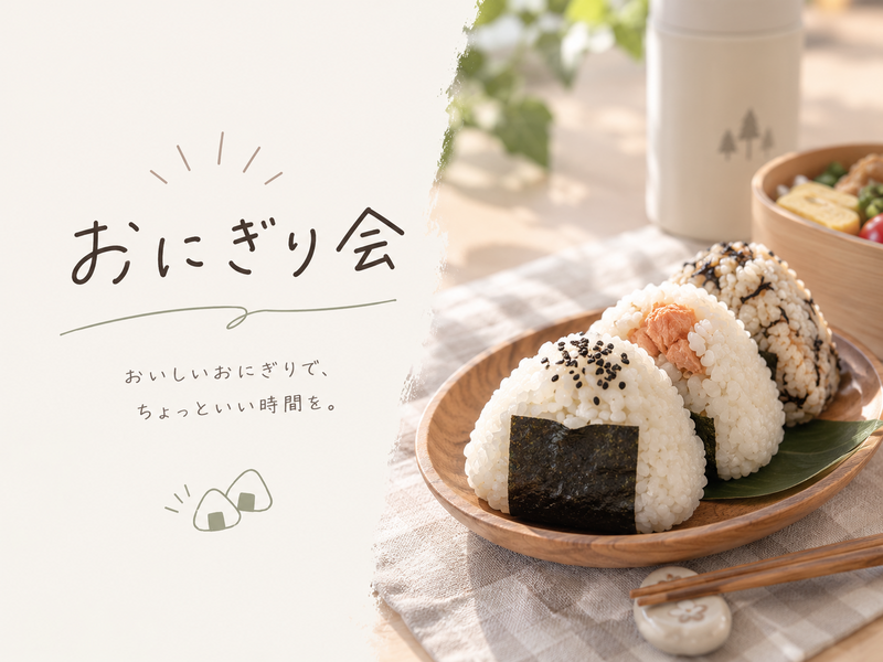 1人参加OK｜おにぎりゆるごはん🍙（大阪）
