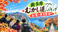 登山初心者歓迎🔰【紅葉の奥多摩湖へ！】奥多摩むかし道ハイキング！
自然と歴史を巡る紅葉ハイキング🌿✨