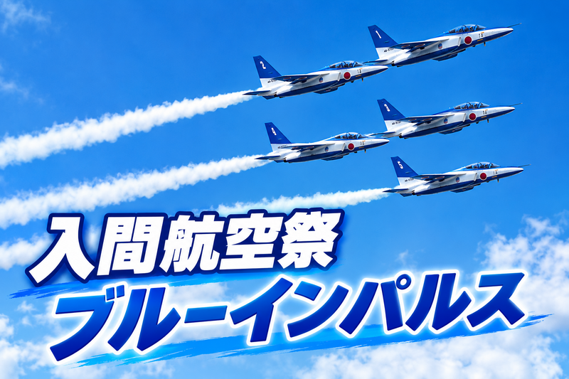 11/3 【入間航空祭】ブルーインパルス・基地グルメを楽しみましょう！