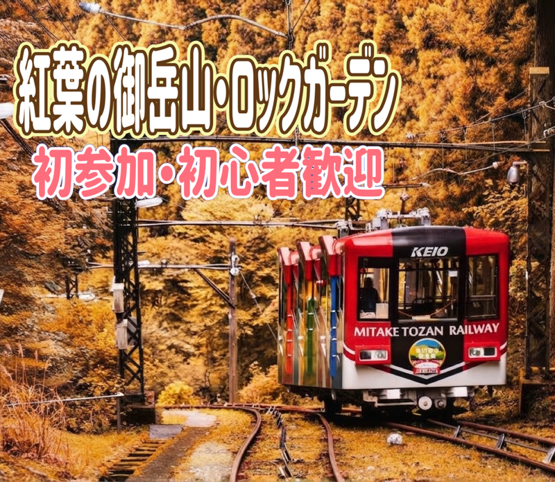 11/14 🔰初心者歓迎🔰紅葉の季節に人気の『御岳山・ロックガーデン』に行こう！