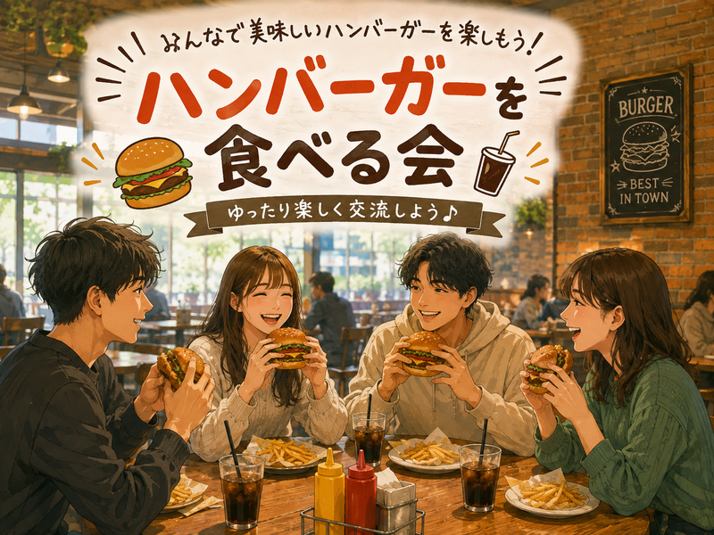 🍔✨ハンバーガーをみんなで楽しく食べる交流会✨🍔 9/15