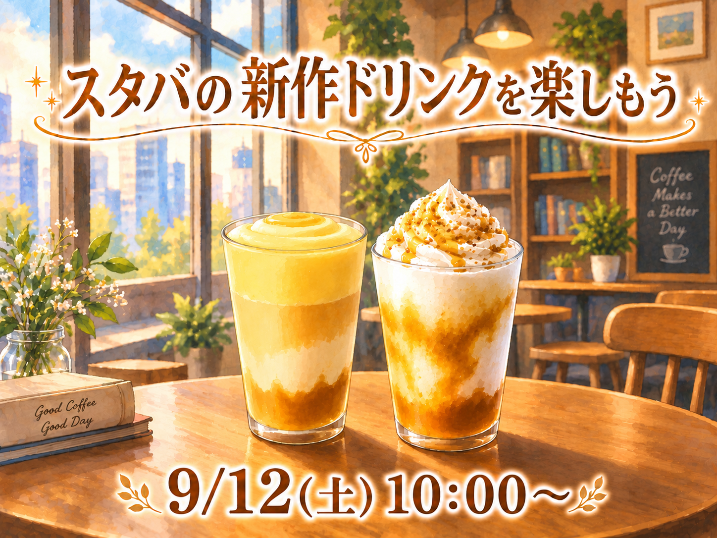 スタバ新作さつまいもドリンクで朝活🥤🌅